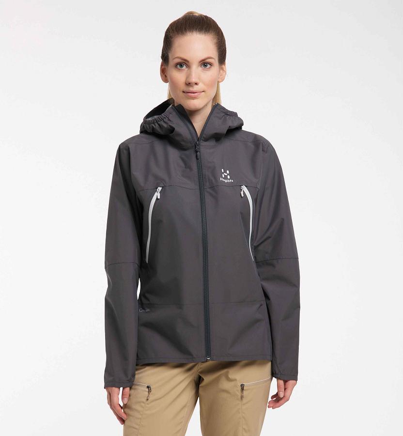 Haglöfs Womens Spira Windbreaker Black New Zealand 43702SQNL